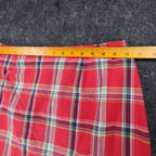 A. Byer Plaid Mini Skirt Womens 13 Vintage 90s Y2K Red Cotton Blend NWT USA - take2supply