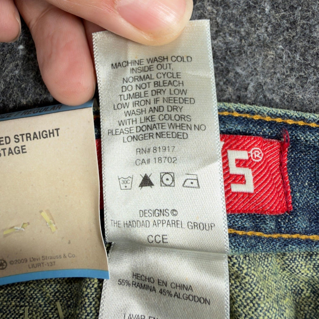 Levi's Y2K 549 Relaxed Straight Jean Shorts Boys 7 Reg Blue Denim NWT - take2supply