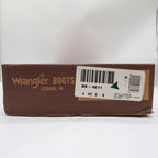 Wrangler Vintage Western Boots Youth 4.5 D Old Brown Leather Black NWT USA Made - take2supply