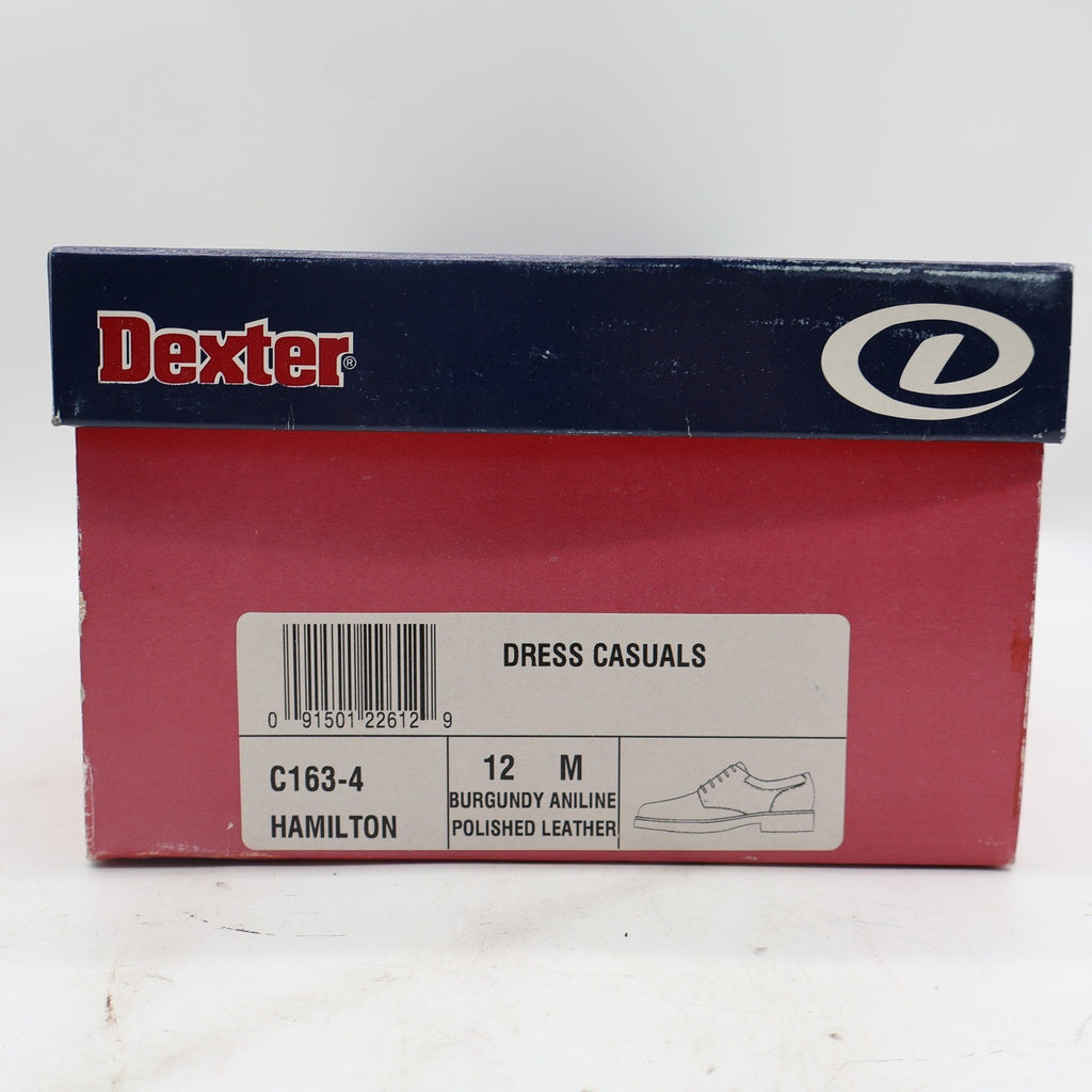 Dexter Hamilton Dress Casuals Mens 12 M Vintage Burgundy Polished Leather Shoes - take2supply