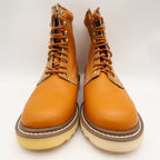 Walker Vintage 80s Work Boots Mens 3 E Tan Leather Deadstock New - take2supply