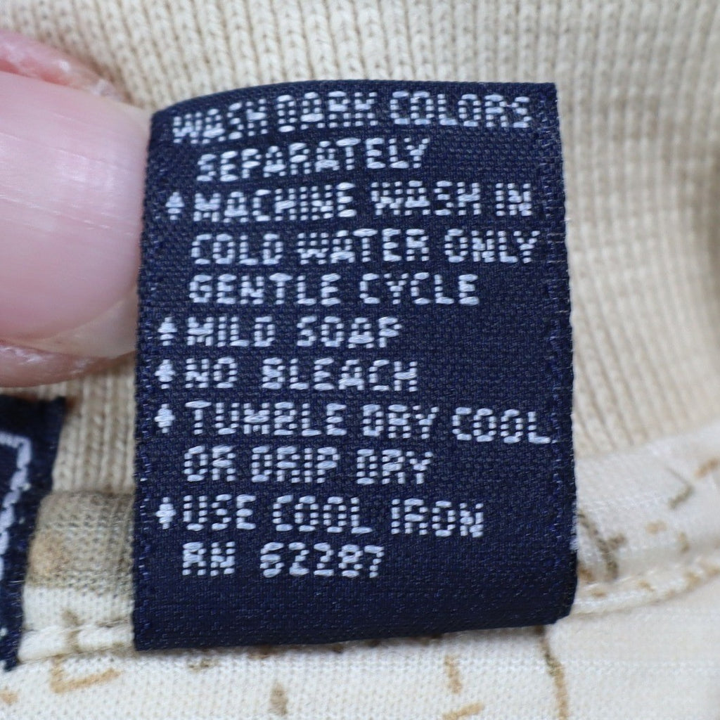 Winner Mate Golf Polo Shirt Mens Size Medium Vintage Sahara Cotton Rayon Print - take2supply