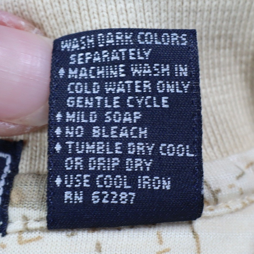 Winner Mate Golf Polo Shirt Mens Size Medium Vintage Sahara Cotton Rayon Print - take2supply