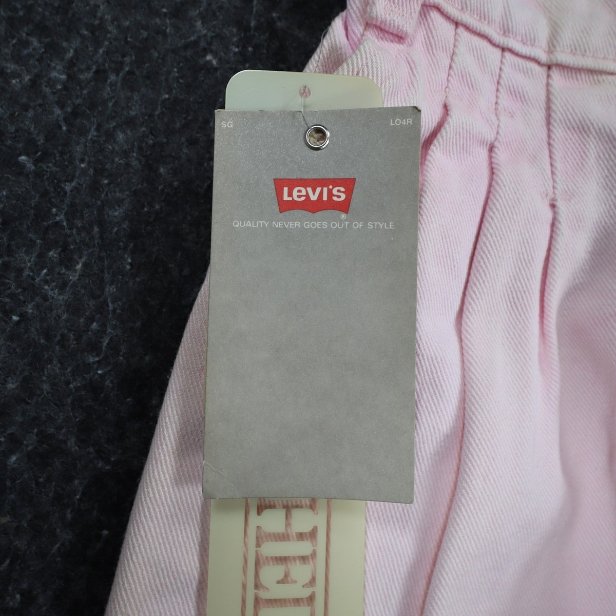 Levi's Denim Shorts Toddler 2T Vintage 90s Pink Cotton Pleated 900 Series USA - take2supply
