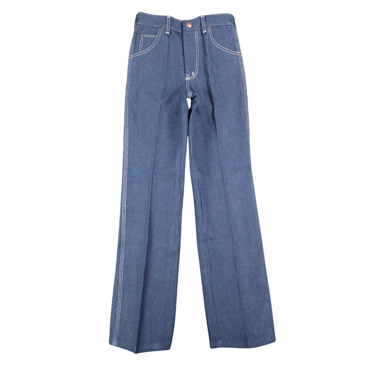 Maverick Straight Leg Jeans Boys 12 Regular Vintage 70s Blue Deadstock USA NWT - take2supply