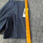 Tommy Hilfiger Vintage Y2K Pleated Shorts Boys 4 Navy Blue Cotton NWT - take2supply