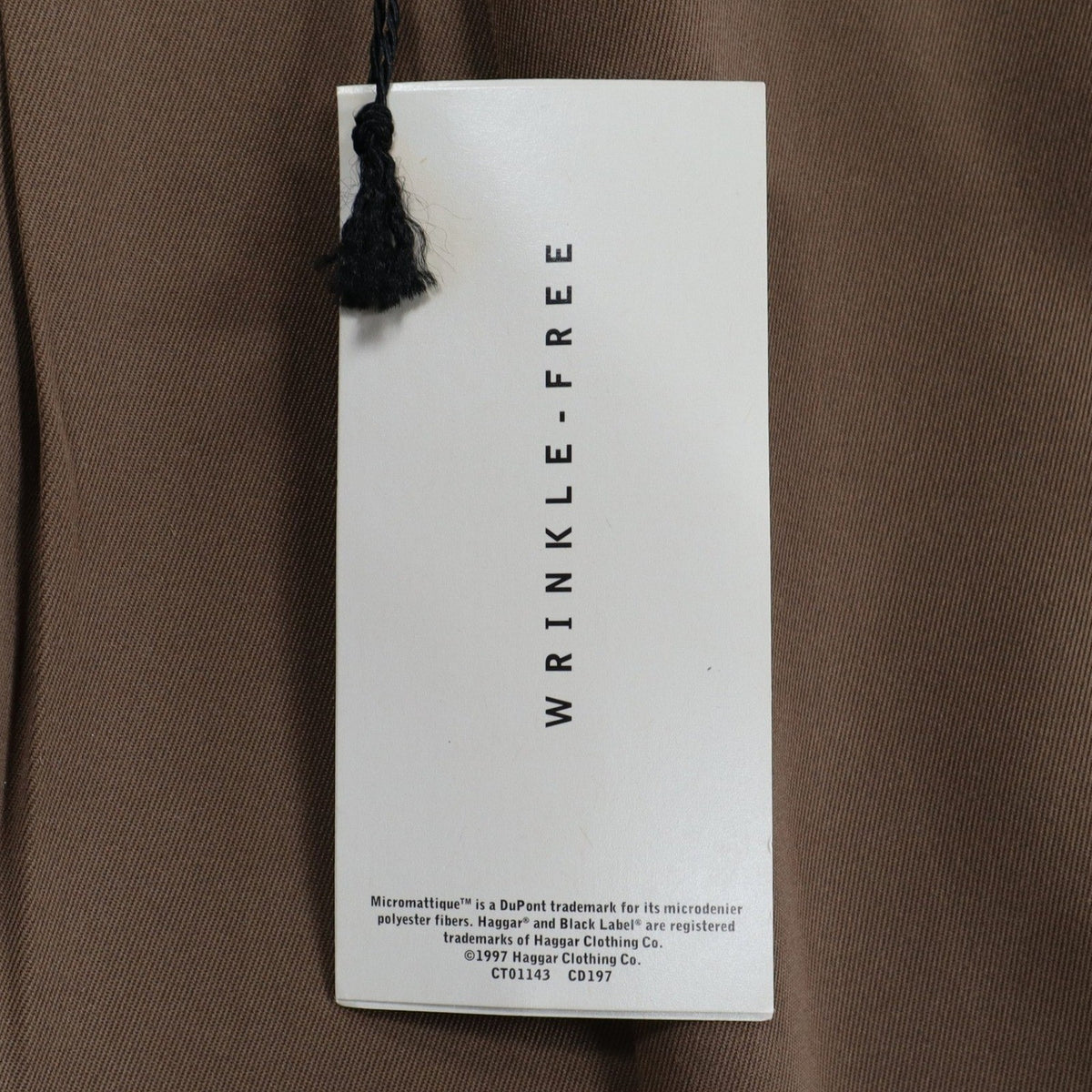 Haggar Black Label Pants Mens 33x30 Vintage 90s Khaki Micromattique Pleated NWT - take2supply