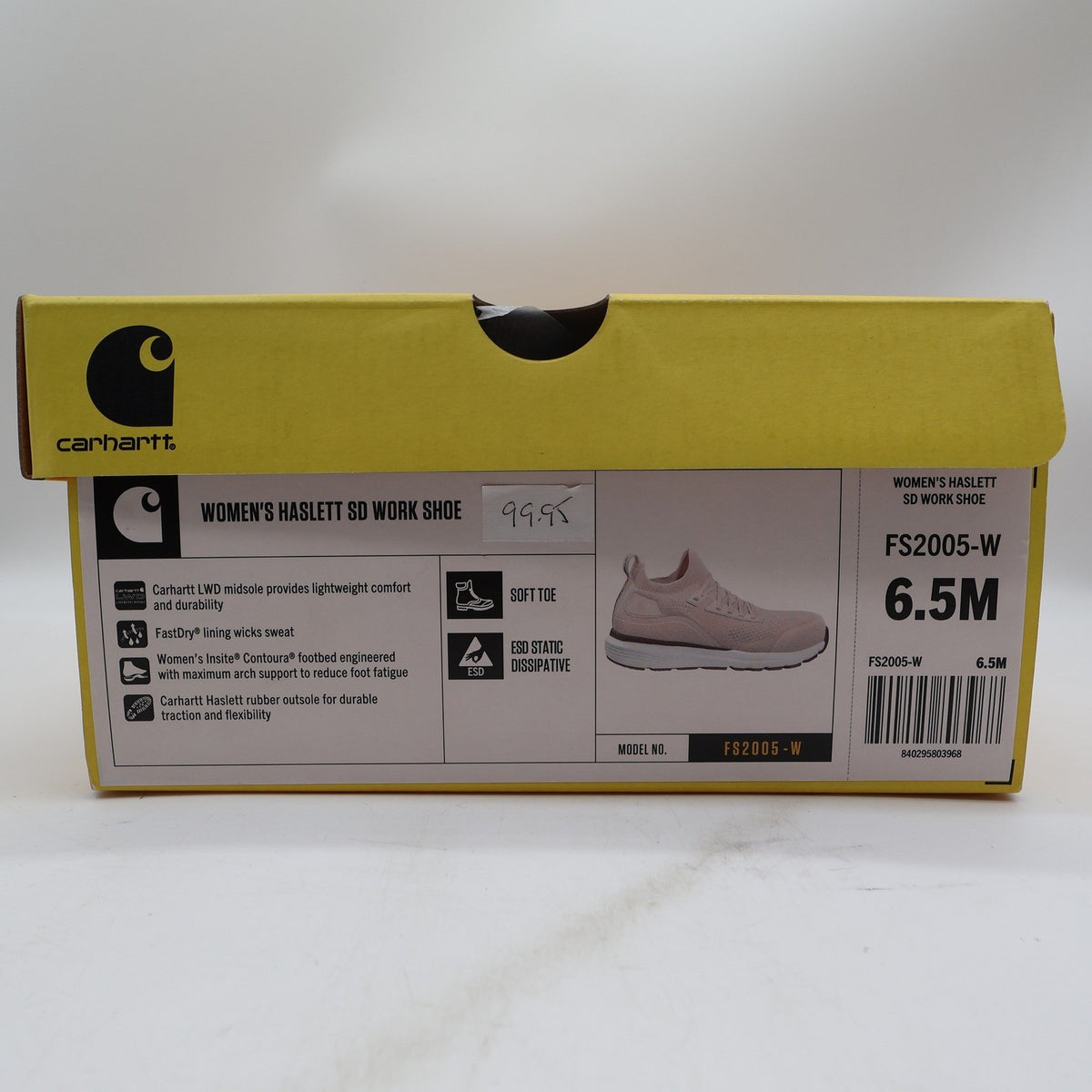 Carhartt Haslett SD Work Shoe Womens 6.5 Pink Knit Athletic New FS2005-W - take2supply