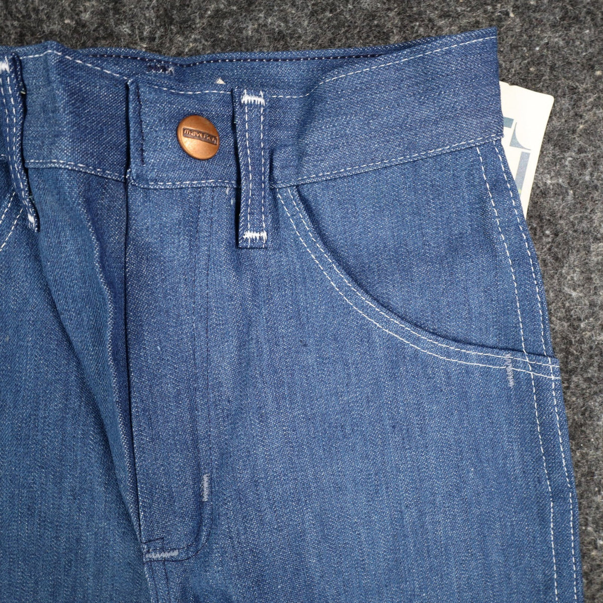 Vintage Maverick Girls Jeans 8 Slim Blue Straight Leg Denim NOS - take2supply