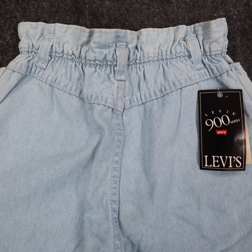 Levi's 917 Shorts Womens 12 Vintage 90s Light Wash Denim Made in USA Deadstock - take2supply