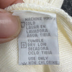 Marquis Vintage 90s Knit Top Mens Small Cream Cotton Acrylic NWT - take2supply