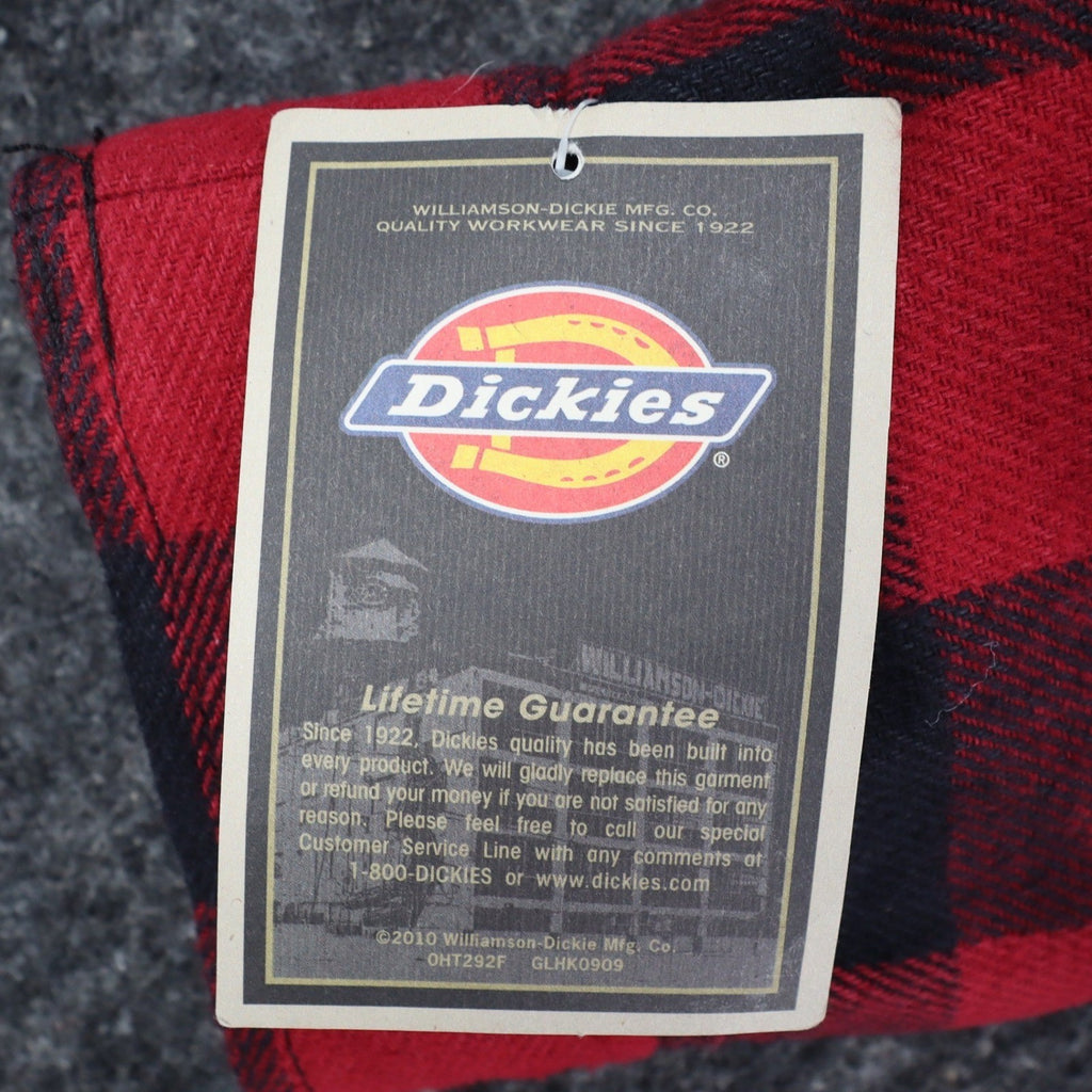 Dickies Rancher Jacket Mens Medium Red Black Buffalo Plaid Detachable Hood NWT - take2supply