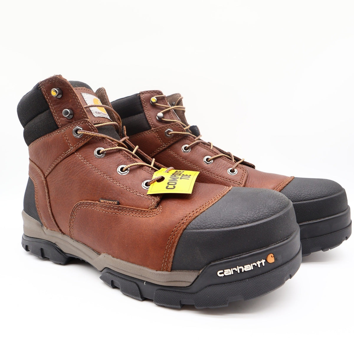 Carhartt CME6355 6-Inch Waterproof Work Boot Mens 13 Brown Leather New - take2supply