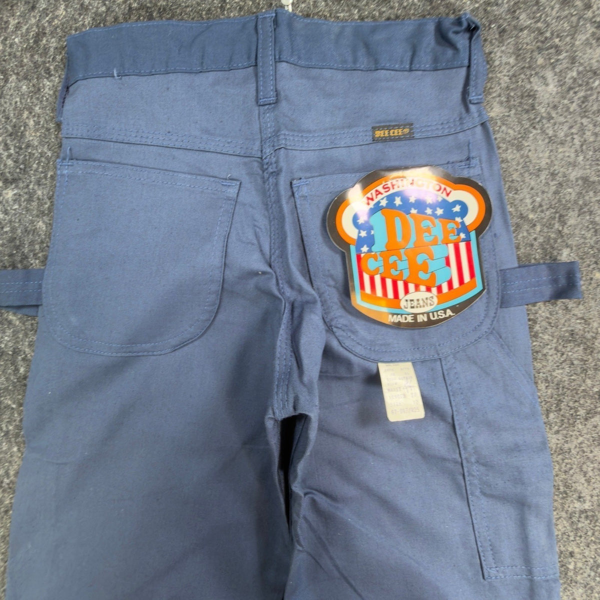 Dee Cee Vintage 70s Painter Pants Boys 12 Slim Blue USA Made NOS NWT 24x27 - take2supply