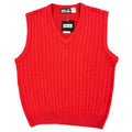 D'Avila Vintage 90s Sweater Vest Mens Large Red Acrylic V-Neck NWT - take2supply