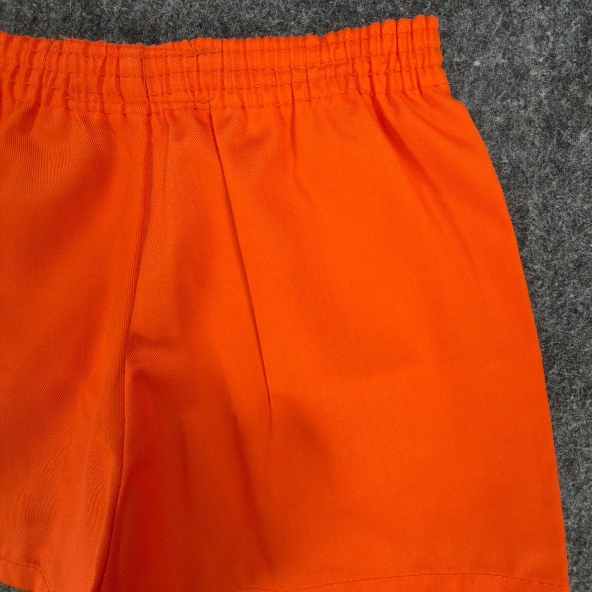 Fruit of the Loom Vintage 70s Gym Shorts Youth XS Orange Cotton NWT - take2supply