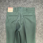 Maverick 70s Vintage Flare Trousers Mens 30x32 Green Polyester NWT Deadstock - take2supply
