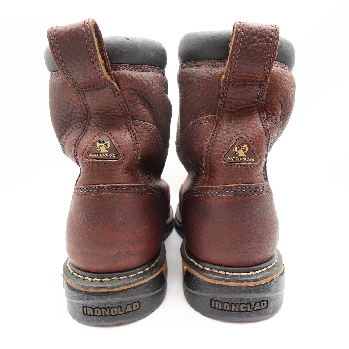 Rocky IronClad Steel Toe Work Boots Mens 12W Brown Leather Waterproof NWT - take2supply