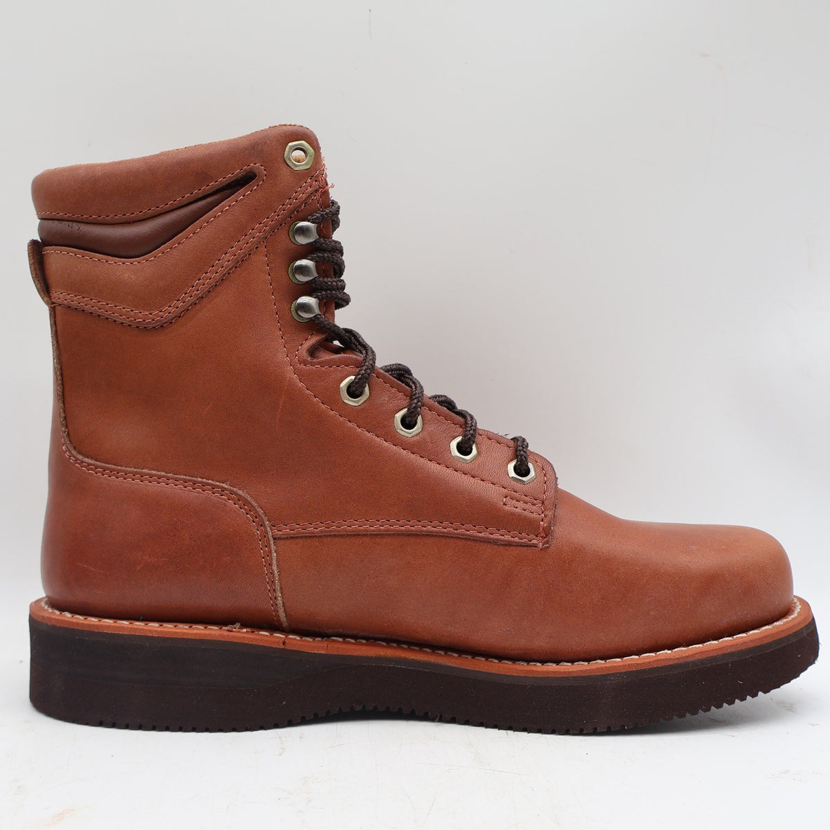 Lake of the Woods 3900 Work Boots Mens 10.5 D Vintage Brown Leather Lace Up New - take2supply
