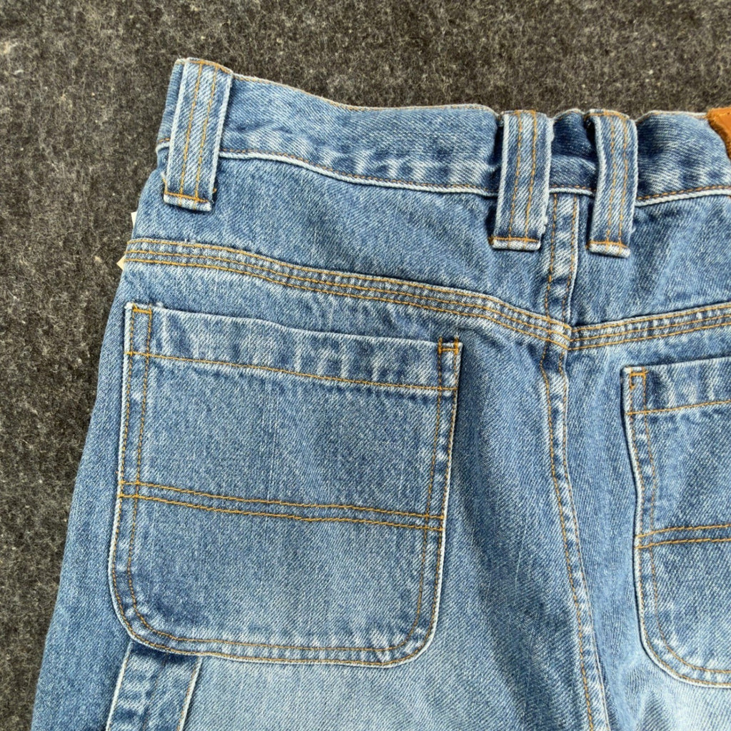 John Deere Carpenter Shorts Kids Size 16 Stone Wash Denim Blue Cotton NWT - take2supply