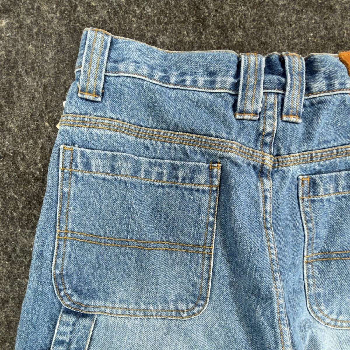 John Deere Carpenter Shorts Kids Size 16 Stone Wash Denim Blue Cotton NWT - take2supply