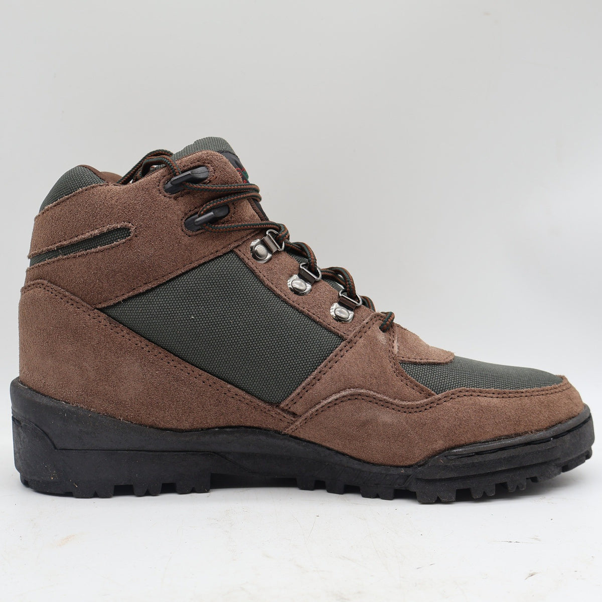 Lake of the Woods Hiking Boots Mens 12M Vintage Brown Suede Canvas Trail Shoes - take2supply