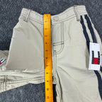 Tommy Hilfiger Y2K Cargo Shorts Boys 4 Tan Cotton Nylon NWT - take2supply
