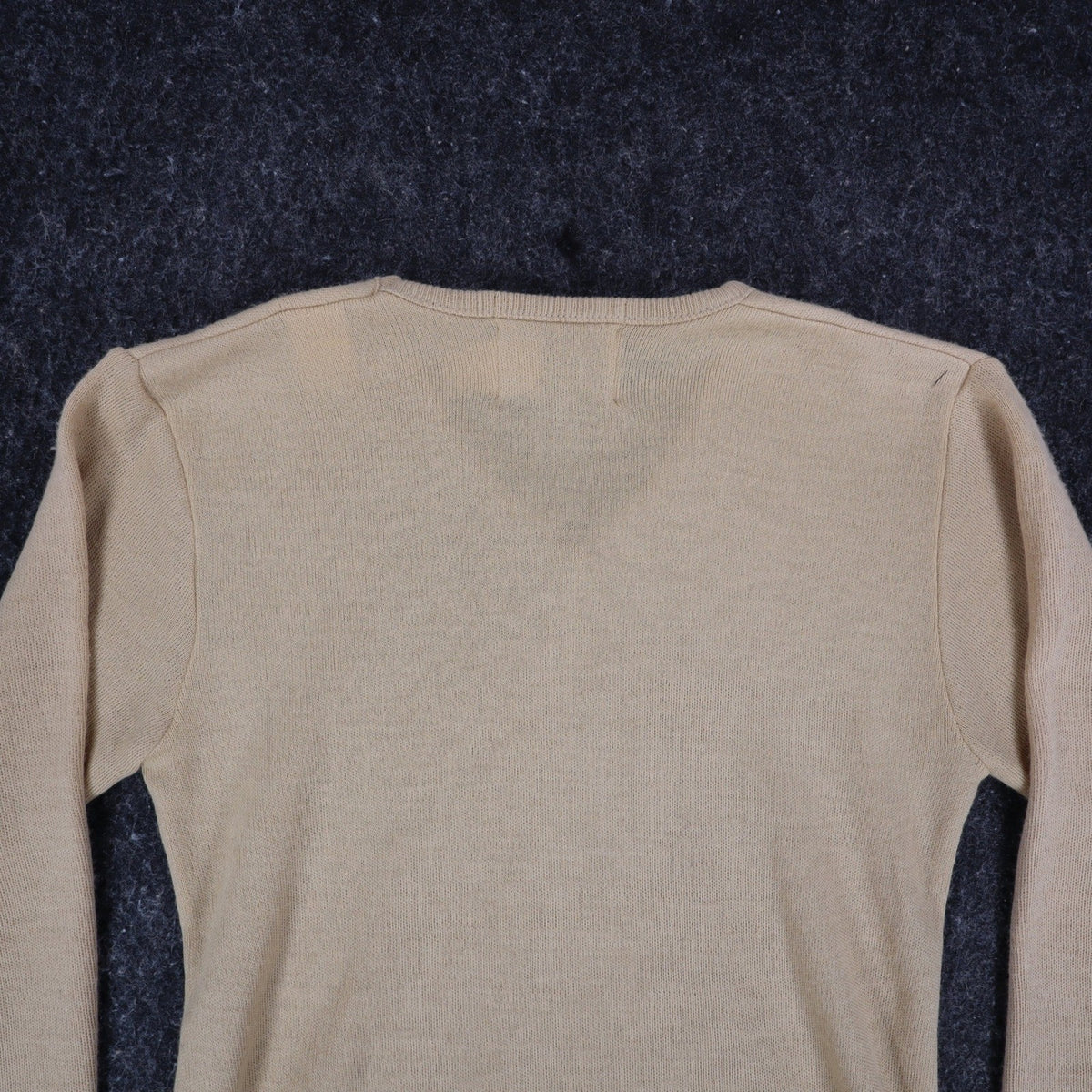 Scudder Sportswear V-Neck Sweater Youth Medium 10-12 Vintage 70s Tan Acrylic USA - take2supply