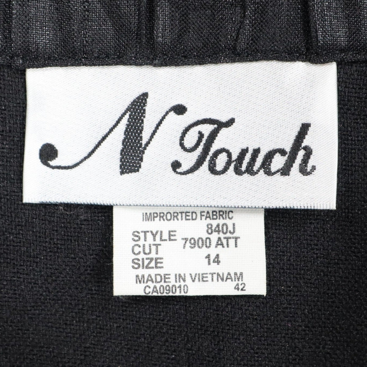 N Touch Zip Up Jacket Womens 14 Black Textured Crinkle Mock Neck New NWT - take2supply