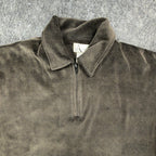 Paulo Avanti 90s Vintage Quarter Zip Pullover Mens Medium Brown Cotton Blend NWT - take2supply