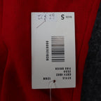 Southern Lady Mock Neck Sweater Womens Small Red Acrylic Knit Top NWT C1217 - take2supply