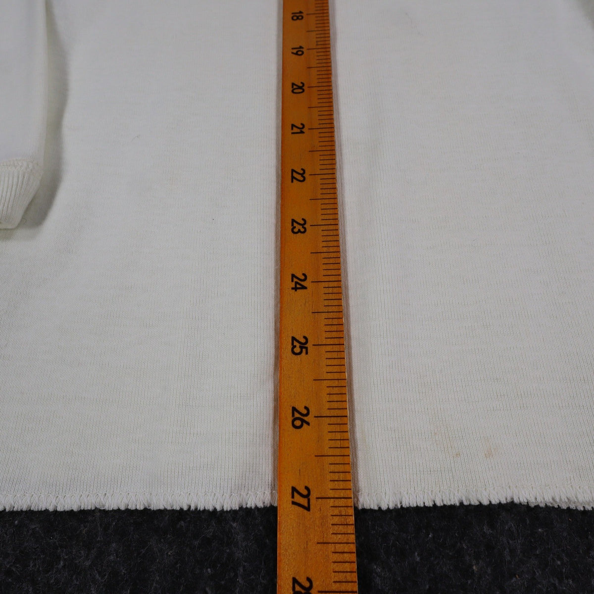 Buffalo Shirts Henley Shirt Medium Vintage 90s Skier Graphic Long Sleeve Cream - take2supply