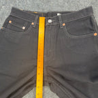 Levi's Vintage 90s 550 Relaxed Fit Jeans Mens 29x30 Black Denim NOS NWT - take2supply