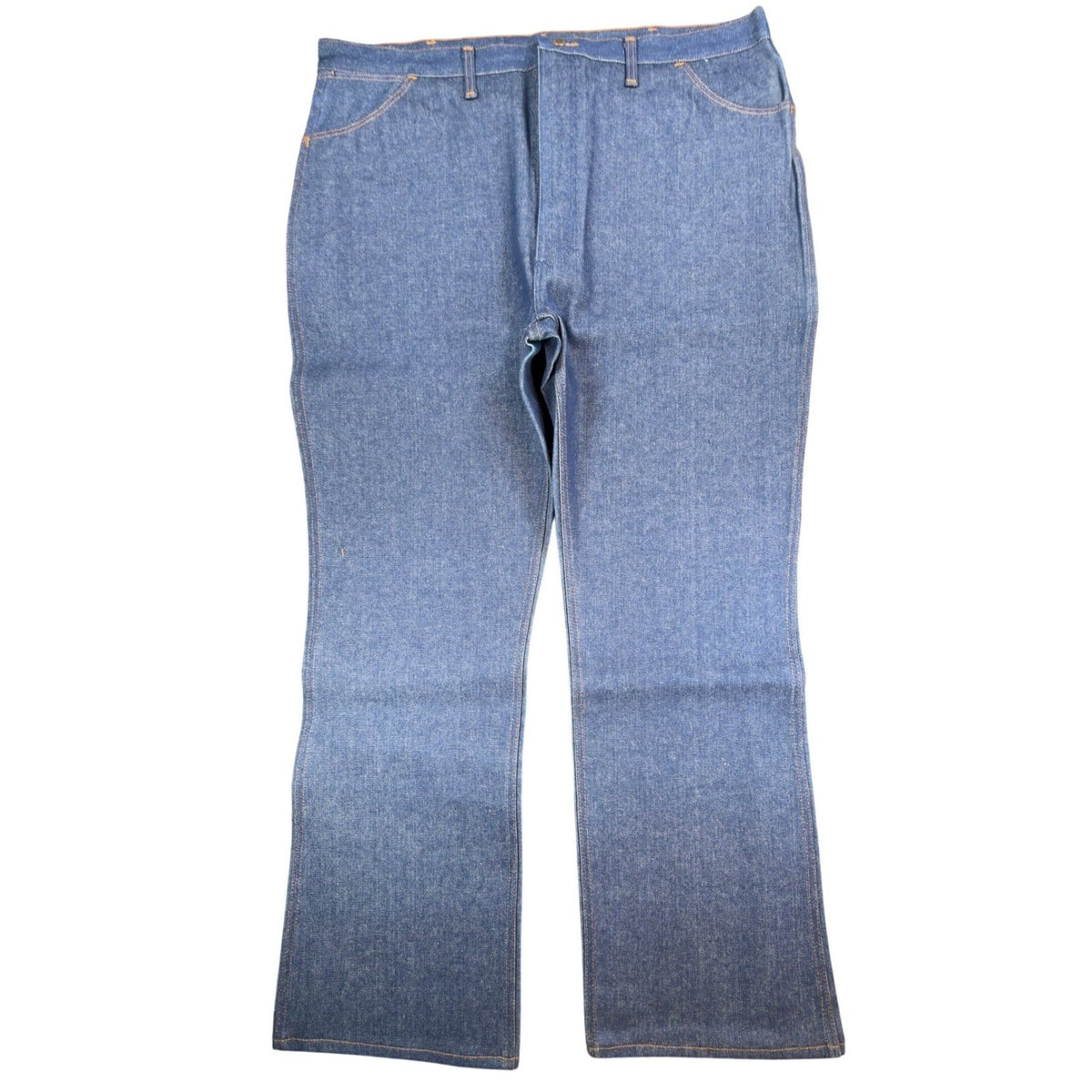 Wrangler Vintage 80s Bootcut Jeans Mens 44x32 Blue Cotton USA Made NOS NWT - take2supply