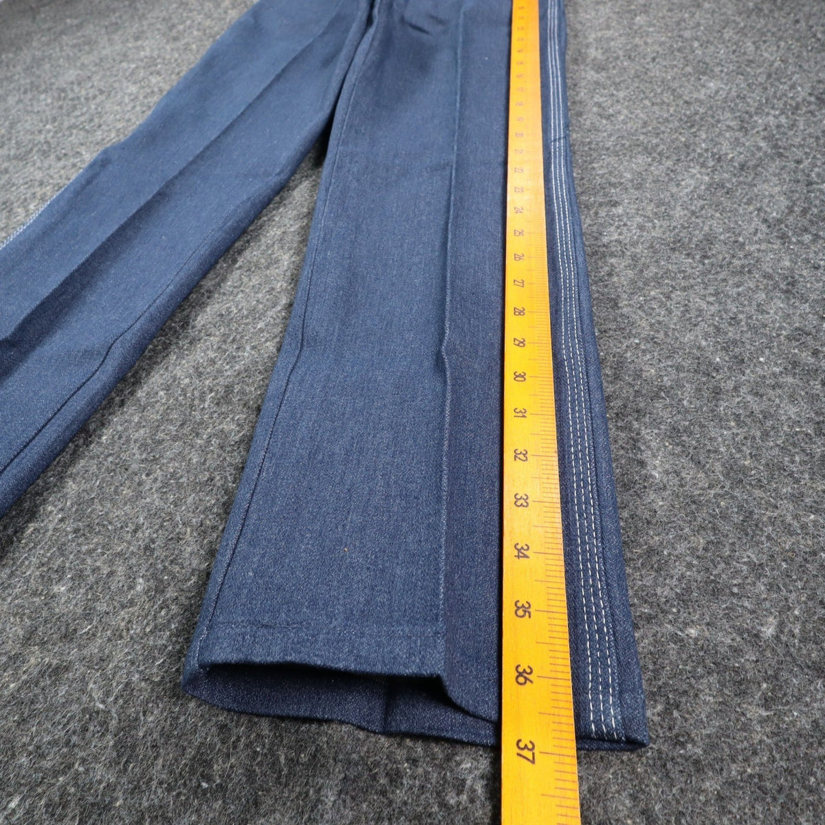 Maverick Straight Leg Jeans Boys 12 Regular Vintage 70s Blue Denim Deadstock USA - take2supply