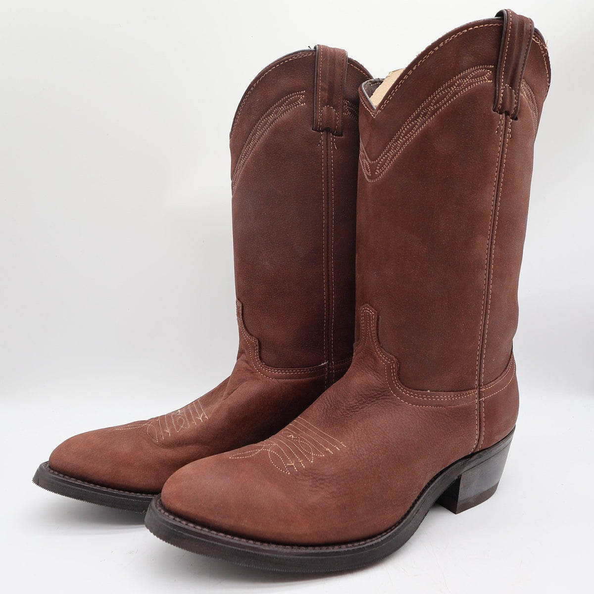 Golden Retriever Vintage Western Boots Mens 10 D Brown Leather NIB Made in USA - take2supply