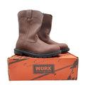 Worx By Red Wing 5701 Steel Toe Pull-On Boots Mens 9 Brown Leather NIB - take2supply