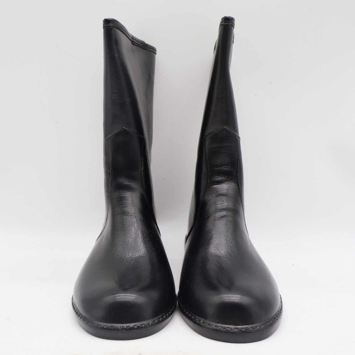 Red Ball Lynne T Boots Womens 6 Vintage 70s Black Rubber Waterproof Deadstock US - take2supply