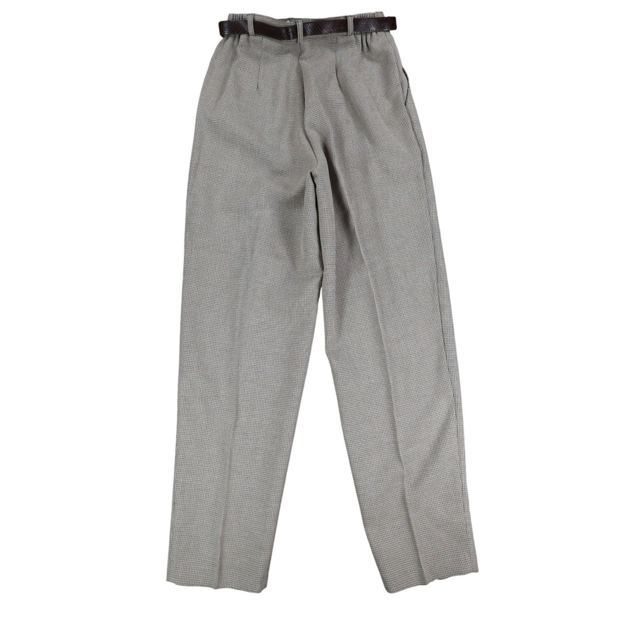 Christy Girl Dori Adler Pants Womens 12 Tan Black Belted Pleated USA NWT NOS - take2supply