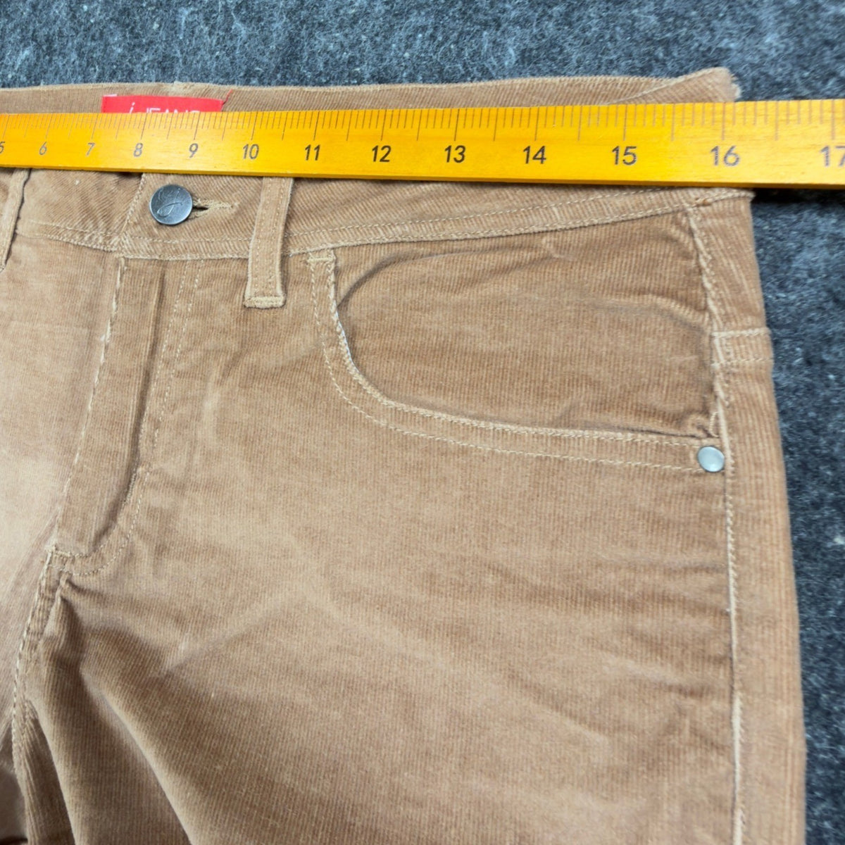 J. Jeans Corduroy Flare Pants Womens 8 Camel Tan Stretch Bootcut NWT C486 - take2supply