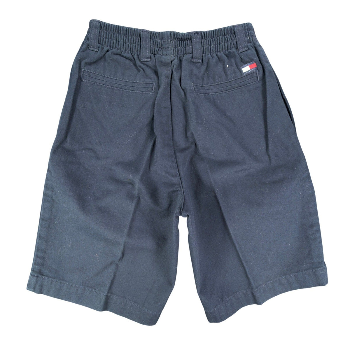 Tommy Hilfiger Vintage 90s Pleated Chino Shorts Boys 7 Navy Cotton NWT - take2supply