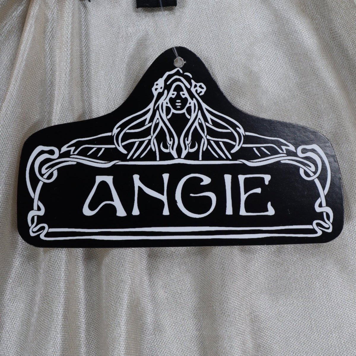 Angie Embroidered Smocked Blouse Womens Size Medium Ivory Boho Sheer Sleeve Top - take2supply