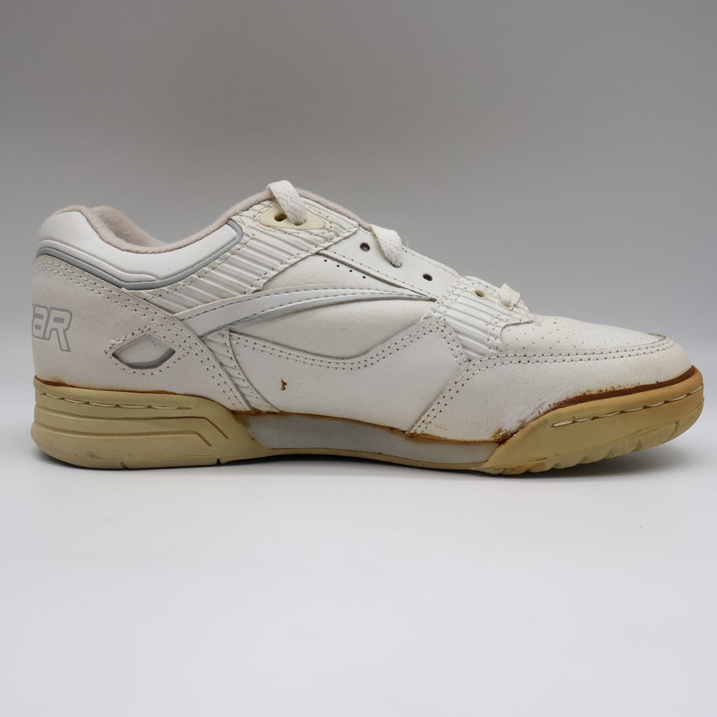 L.A. Gear Basketball Sneakers Women 7.5 Vintage 1990 White Leather Air System - take2supply
