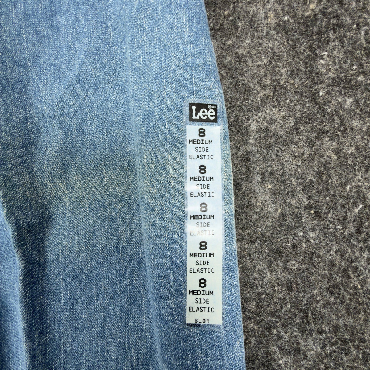 Lee Y2K Side Elastic Jeans Womens 8 Medium Blue Denim NWT Pepper Stone Relaxed - take2supply