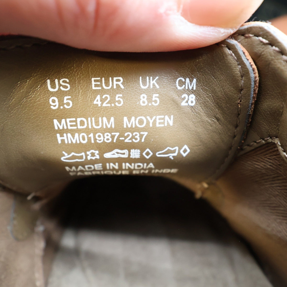 Hush Puppies Shepsky WT Oxford Mens 9.5 Dark Tan Leather Wingtip - take2supply