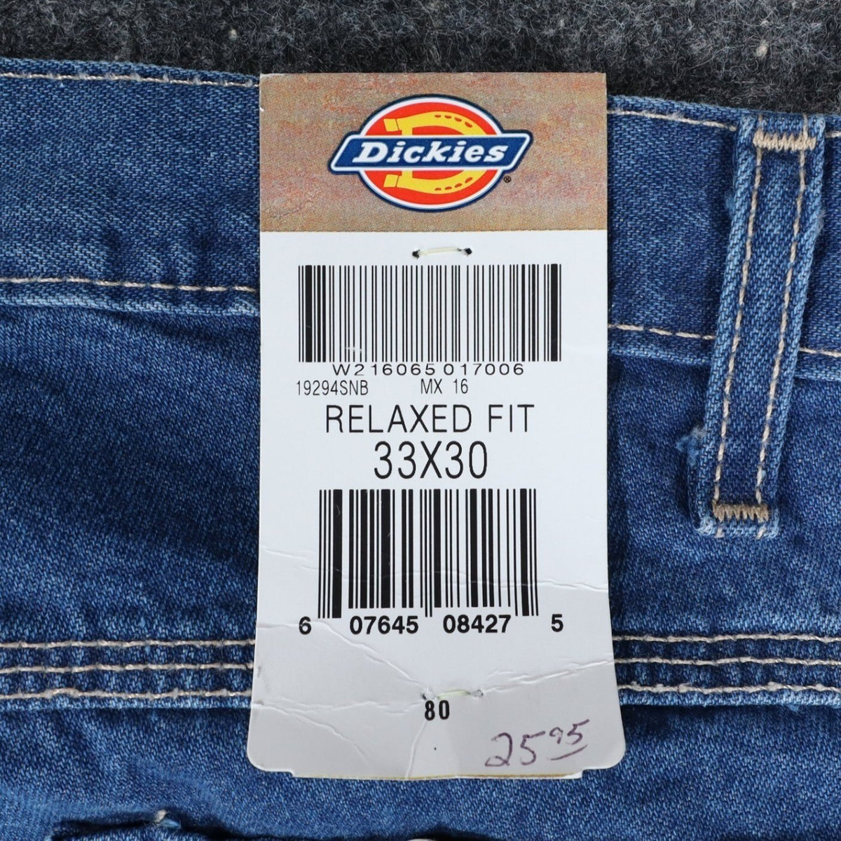 Dickies Carpenter Jeans Mens 33x30 Relaxed Fit Blue Denim Workwear 19294SNB NWT - take2supply