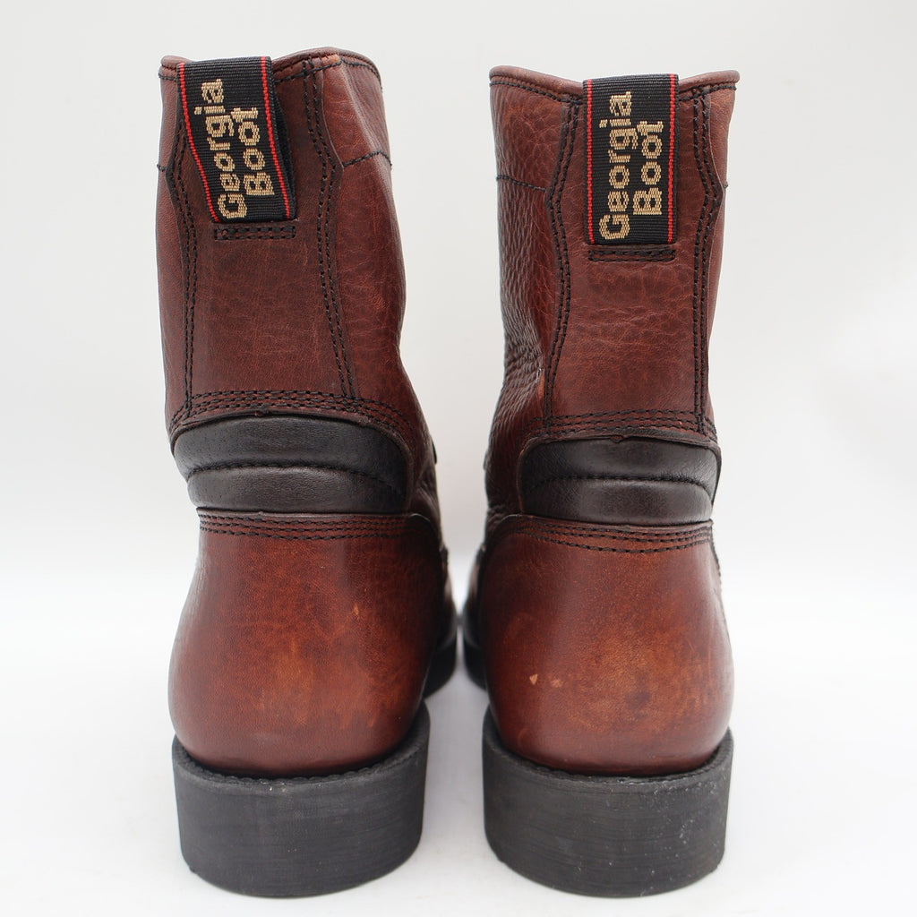 Georgia Boot Carbo-Tec G8845 Mens 11M Work Boots Roan Brown Leather 8 Inch NIB - take2supply