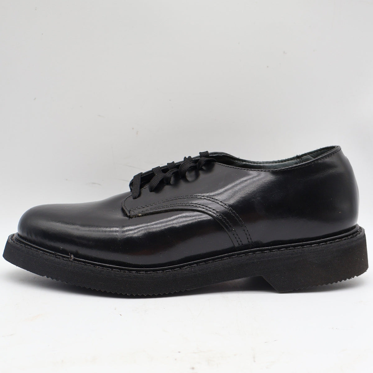 Carolina Uniform Service Oxford Mens 8.5 EE Wide Black Leather Shoes USA Made 32 - take2supply