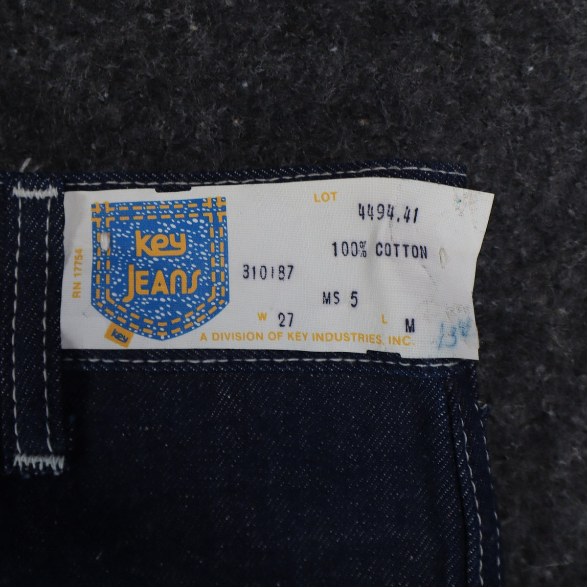 Key Jeans Vintage Womens 27 M Blue Red Embroidered Flare Jeans NWT - take2supply
