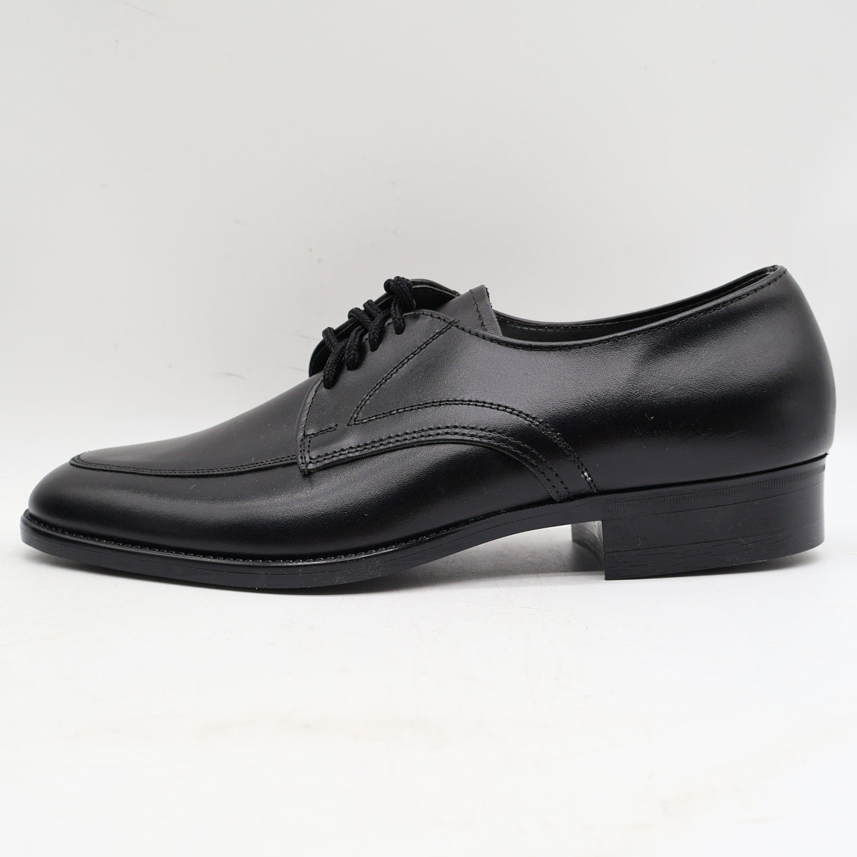 Barclay Oxford Dress Shoes Mens 10.5 D Vintage Black Leather USA Made Deadstock - take2supply